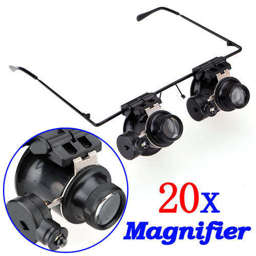 20X Magnifier Eye Loupe Lens Jeweler Watch Repair LED Light