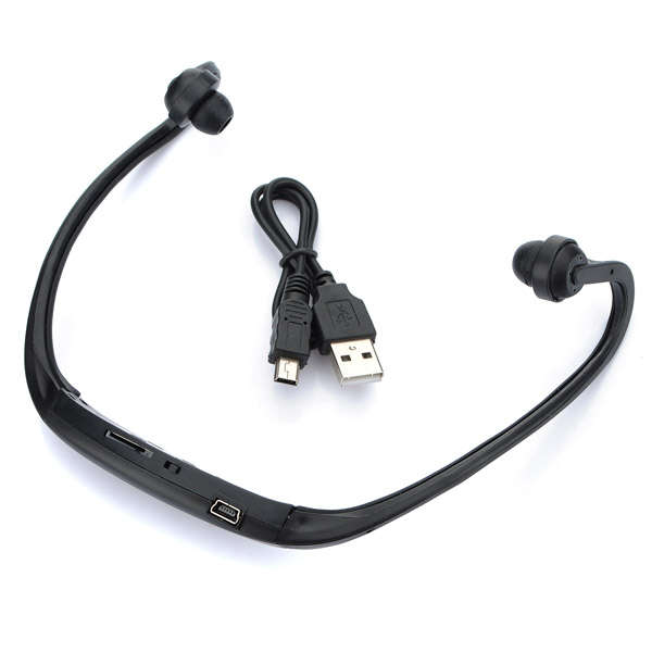 Sports Wireless Handsfree Headset Headphone Micro MP3 Music Player