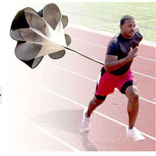 55" Speed Drills Training Resistance Parachute Running Chute Power Tool