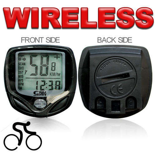 Wireless Bike Bicycle LCD Computer Odometer Speedometer