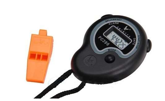 Handheld Sport Digital Alarm Clock Stopwatch Stop Watch