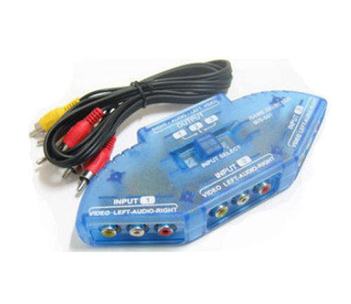 Splitter for XBox PS23 Way Port Audio Video AV RCA Switch Switcher Selector Box