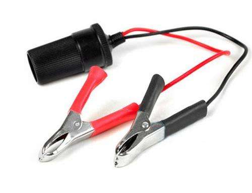 12 V Car Battery Terminal Clip-On Cigarette Lighter Power Socket Adapter Clamp