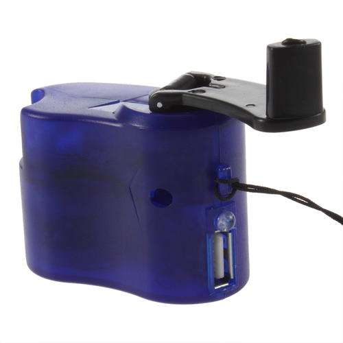 USB Hand Power Dynamo Torch Charger Cellphone MP3 PDA