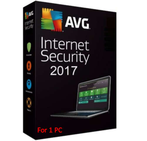 AVG Internet Security 2017 For 1 PC || 1 Year License
