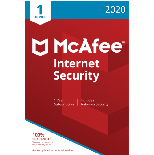McAfee Internet Security 2020 1 Device 1 Year