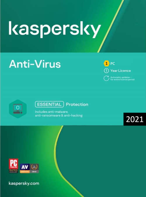 Kaspersky Anti-Virus 2021 - 1PC | 1 Year license