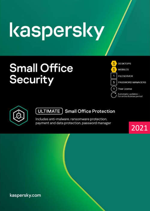 Kaspersky Small Office Security 2021 - 5 Users | 1 Year license