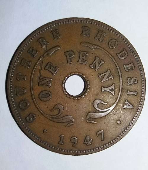 1947 - ONE PENNY - SOUTHERN RHODESIA