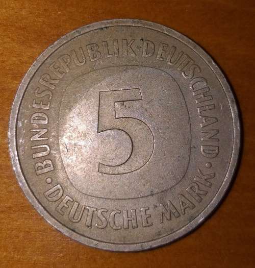 1975 F - 5 DEUTSCHE MARK - GERMANY