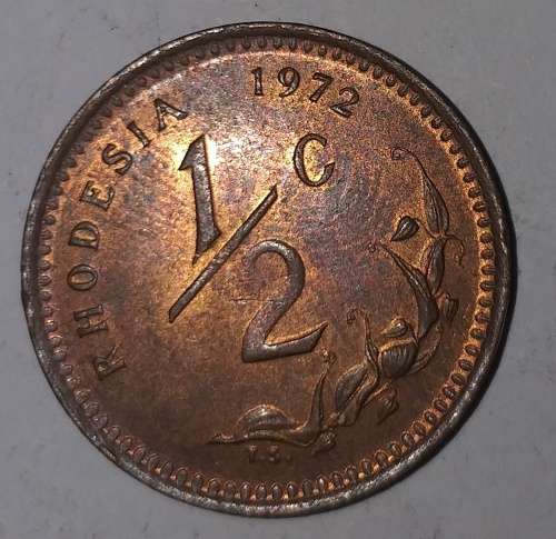 1972 - HALF CENT - RHODESIA