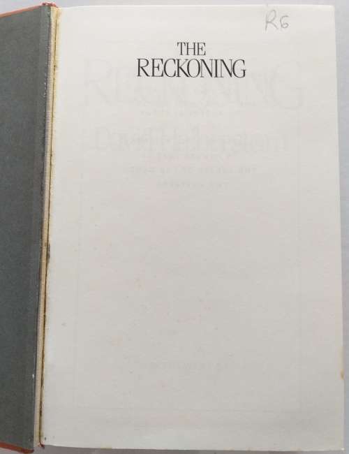 THE RECKONING - DAVID HALBERSTAM (Hardback) [Nissan vs Ford]