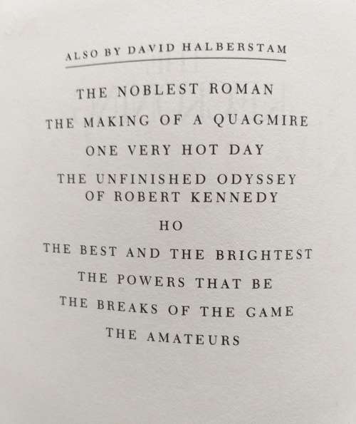 THE RECKONING - DAVID HALBERSTAM (Hardback) [Nissan vs Ford]