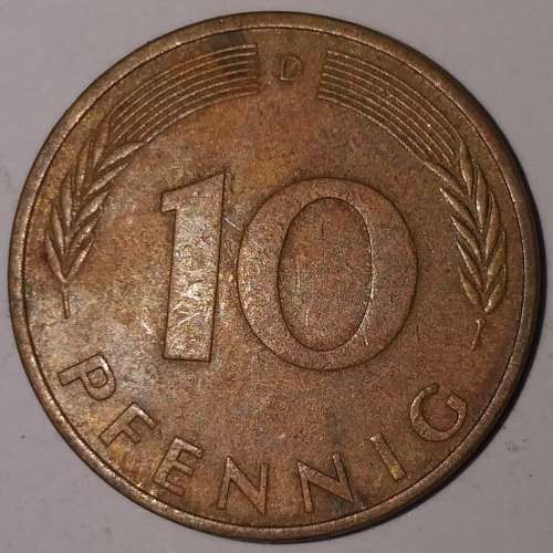1971 D - 10 PFENNIG - GERMANY