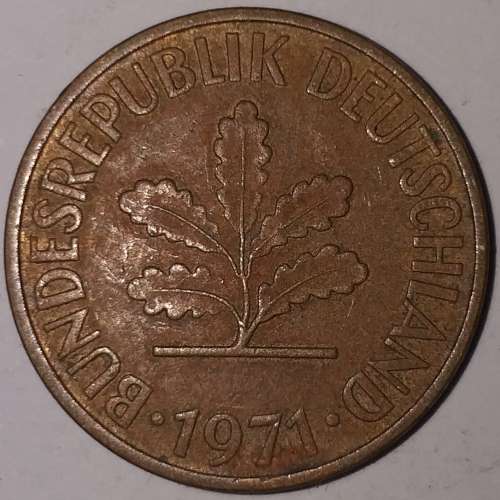 1971 D - 10 PFENNIG - GERMANY