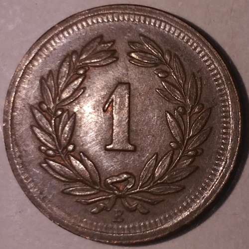 1900 B - 1 RAPPEN - SWITZERLAND