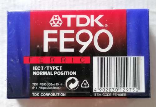 TDK FE20 FERRIC CASSETTE TAPE - STILL SEALED