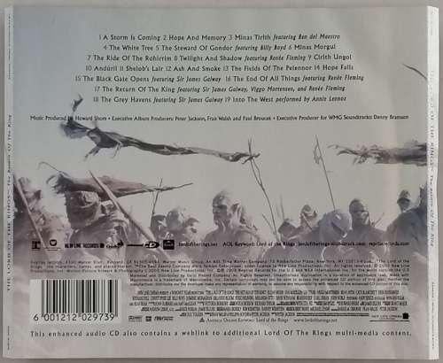 CD - THE LORD OF THE RINGS - THE RETURN OF THE KING [VG+] - SA - 2003 - (WBCD 2058)