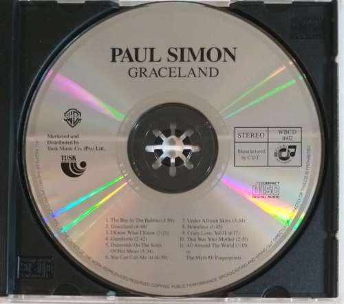 CD - PAUL SIMON - GRACELAND
