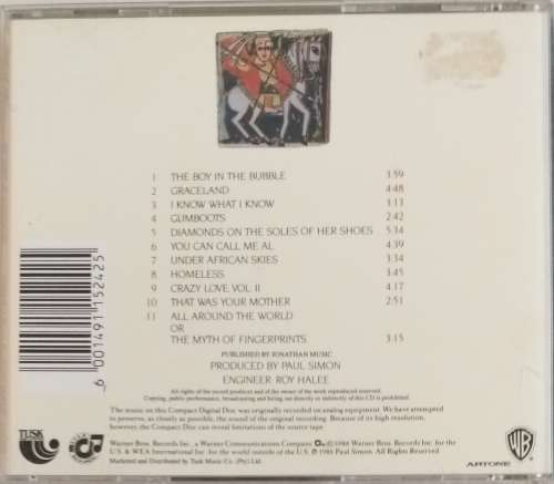 CD - PAUL SIMON - GRACELAND