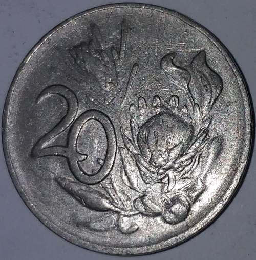 1984 - 20 CENT COIN - SOUTH AFRICA