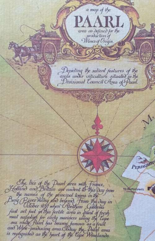 "6 WINE MAPS OF THE CAPE" IN A FOLDER - 1973 - JANICE ASHBY DESIGN STUDIO - WINES OF ORIGIN