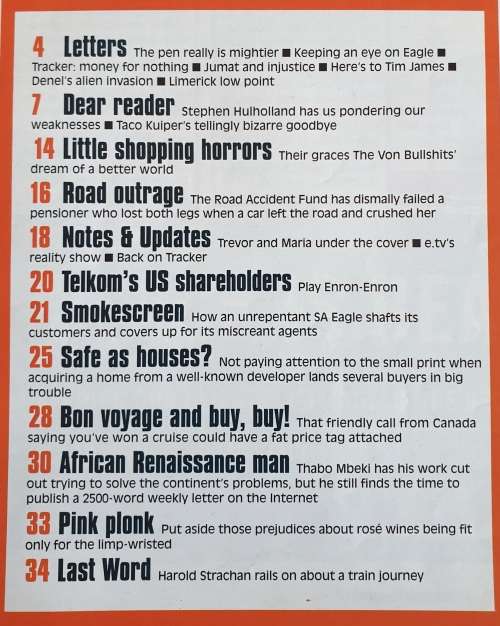 NOSEWEEK MAGAZINE - ISSUE 62 - NOVEMBER 2004 - CONTROVERSIAL