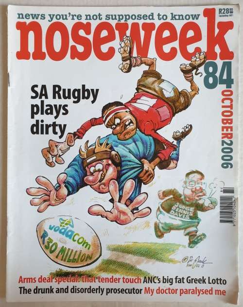 NOSEWEEK MAGAZINE - ISSUE 84 - OCTOBER 2006 - CONTROVERSIAL  [HALF OF PAGE 33/34 IS TORN OUT]