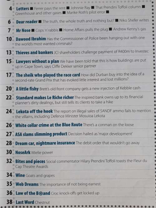 NOSEWEEK MAGAZINE - ISSUE 90 - APRIL 2007 - CONTROVERSIAL