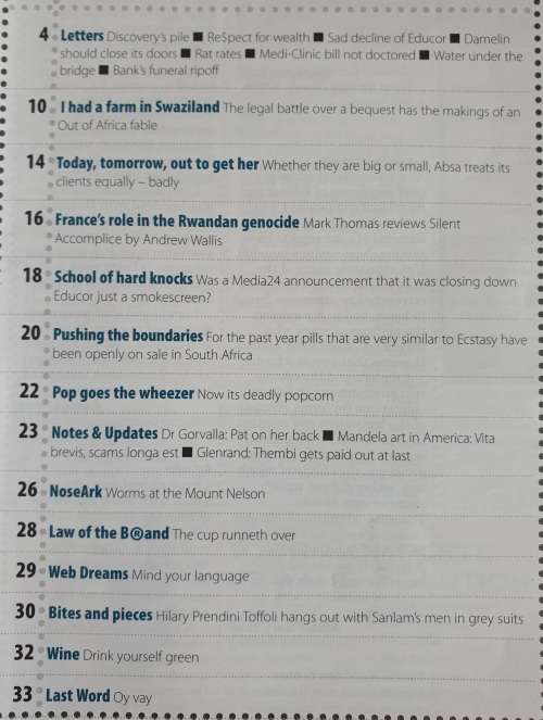 NOSEWEEK MAGAZINE - ISSUE 96 - OCTOBER 2007 - CONTROVERSIAL