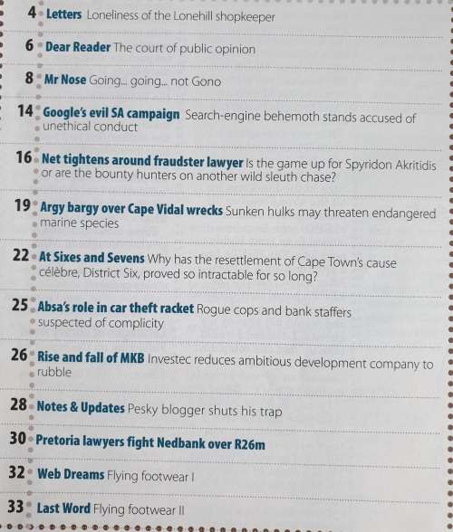 NOSEWEEK MAGAZINE - ISSUE 112 - FEBRUARY 2009 - CONTROVERSIAL