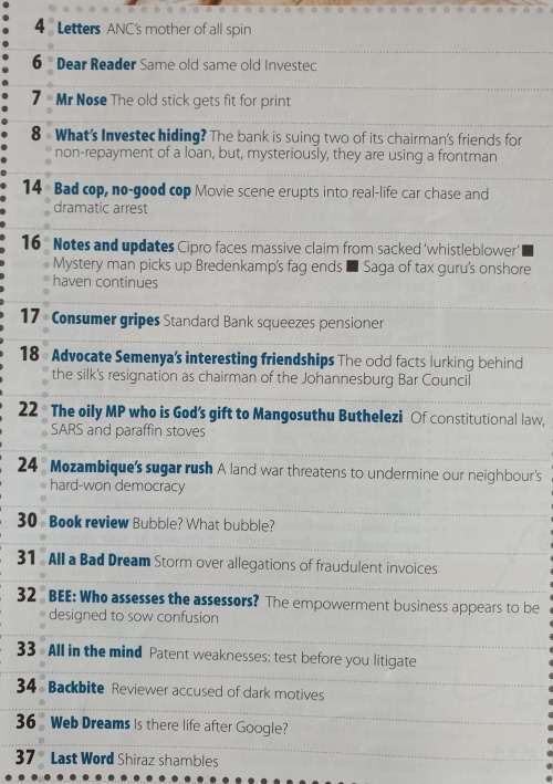 NOSEWEEK MAGAZINE - ISSUE 117 - JULY 2009 - CONTROVERSIAL