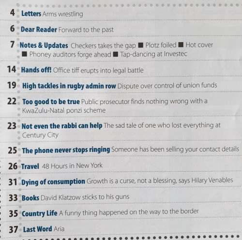 NOSEWEEK MAGAZINE - ISSUE 133 - NOVEMBER 2010 - CONTROVERSIAL