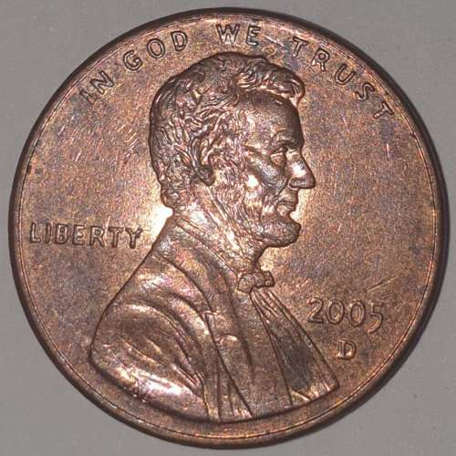 2005 D - 1 CENT - LINCOLN MEMORIAL CENT (PENNY) - ONE CENT - DENVER MINT - USA