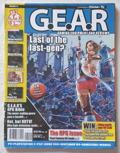 LOT OF 9 X G.E.A.R. MAGAZINES - GAMING EQUIPMENT & REVIEWS - XBOX - PSP - NINTENDO - PS - GAMECUBE