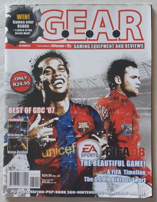 LOT OF 9 X G.E.A.R. MAGAZINES - GAMING EQUIPMENT & REVIEWS - XBOX - PSP - NINTENDO - PS - GAMECUBE