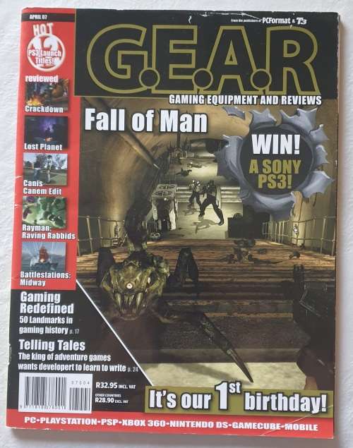 LOT OF 9 X G.E.A.R. MAGAZINES - GAMING EQUIPMENT & REVIEWS - XBOX - PSP - NINTENDO - PS - GAMECUBE