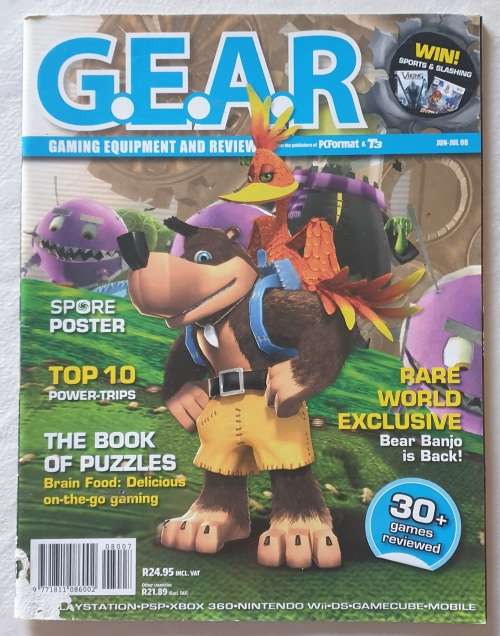 LOT OF 9 X G.E.A.R. MAGAZINES - GAMING EQUIPMENT & REVIEWS - XBOX - PSP - NINTENDO - PS - GAMECUBE
