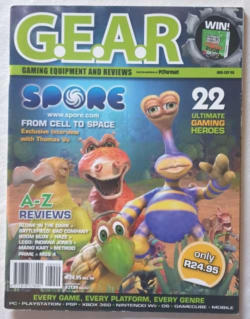 LOT OF 9 X G.E.A.R. MAGAZINES - GAMING EQUIPMENT & REVIEWS - XBOX - PSP - NINTENDO - PS - GAMECUBE