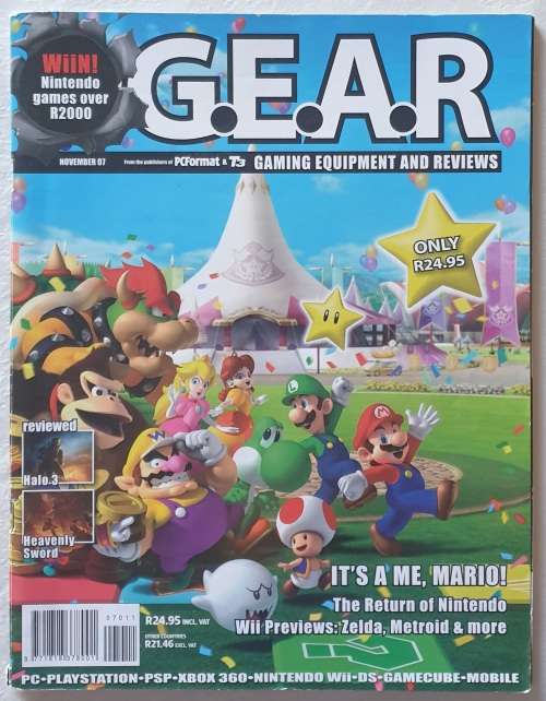 LOT OF 9 X G.E.A.R. MAGAZINES - GAMING EQUIPMENT & REVIEWS - XBOX - PSP - NINTENDO - PS - GAMECUBE