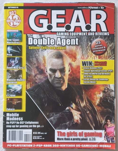 LOT OF 9 X G.E.A.R. MAGAZINES - GAMING EQUIPMENT & REVIEWS - XBOX - PSP - NINTENDO - PS - GAMECUBE