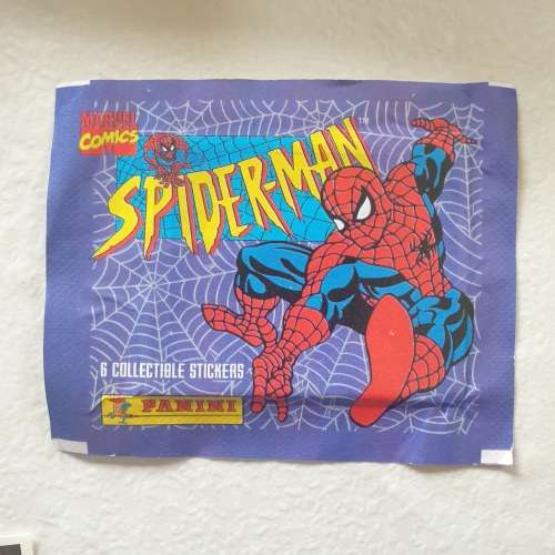 LOT OF 10 x PANINI ITALY SPIDER-MAN SEALED STICKER PACKS - MARVEL - 1995 - FLEER CORP