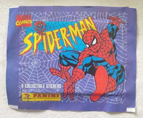LOT OF 10 x PANINI ITALY SPIDER-MAN SEALED STICKER PACKS - MARVEL - 1995 - FLEER CORP