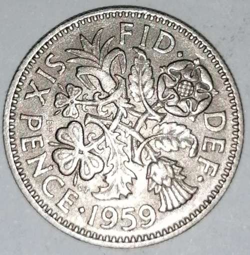1959 - SIX PENCE - GREAT BRITAIN