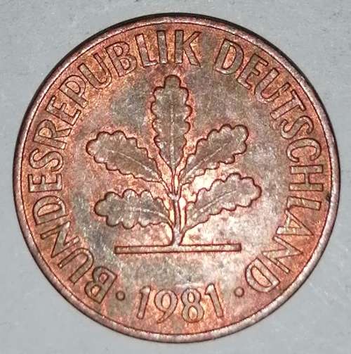 1981 G - TWO PFENNIG - GERMANY