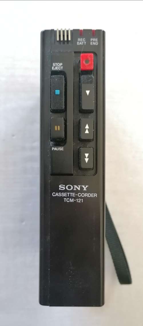 VINTAGE SONY CASSETTE - CORDER. MODEL: TCM-121 (CIRCA 1980`S) TAPE RECORDER/WALKMAN