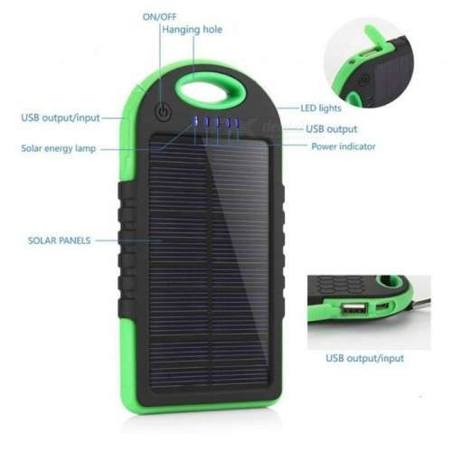 MULTIFUNCTION CELL FONE SOLAR CHARGER 3500mAH