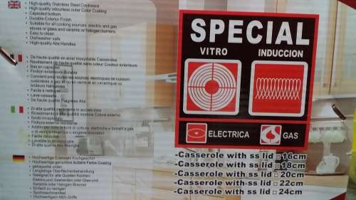 10PCS COOKWARE SET WITH SS COVER HIGH QUALITY STAINLESS STEEL