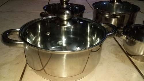 10PCS COOKWARE SET WITH SS COVER HIGH QUALITY STAINLESS STEEL