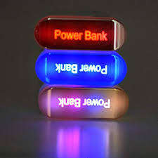 20000 mAh triple USB lcd Digital Display  Led Lamp Power Bank